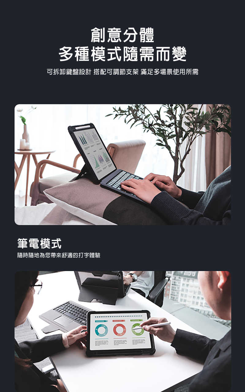 NILLKIN Apple iPad7/8/9 10.2吋2019/2020/2021悍能 iPad 鍵盤保護套(新款)