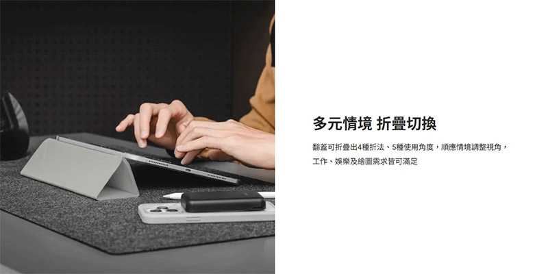 MAGEASY Apple iPad Mini 6/Mini 7(A17 Pro) FACET 全方位支架透明背蓋保護套