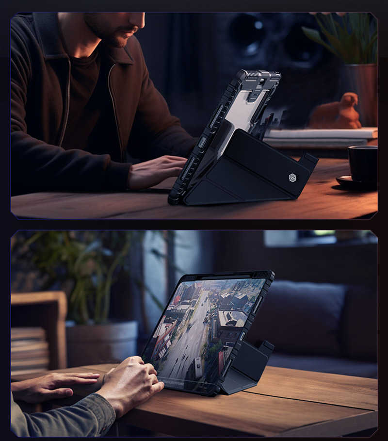 NILLKIN Apple iPad Air 13(2024)/Pro 12.9(2018~2022) 悍甲 Pro皮套