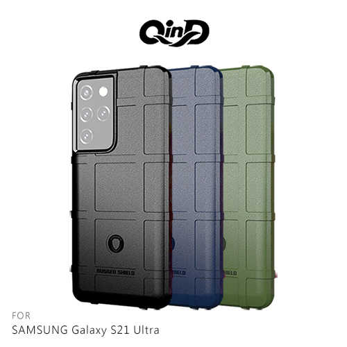 QinD SAMSUNG Galaxy S21 Ultra 戰術護盾保護套