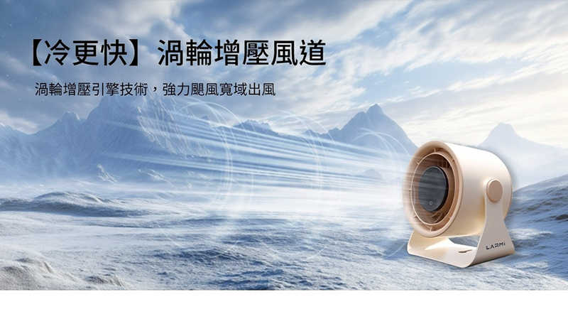 Larmi 樂米 LMF09 桌面循環風扇 渦輪風扇 桌面風扇 辦公桌風扇 BSMI 認證