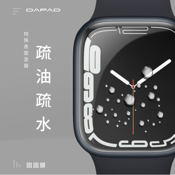 固固膜 Apple Watch 7/6/SE/5/4 3D手錶螢幕保護貼 科技複合膜 亮面/磨砂複合膜