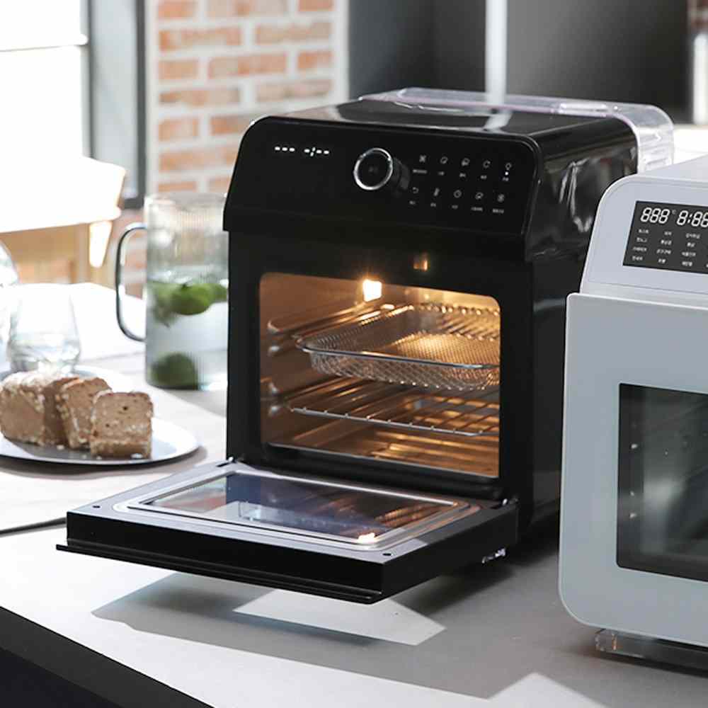 【VOTO】蒸氣烤箱15L(5件組)-耀岩黑CAS15BK