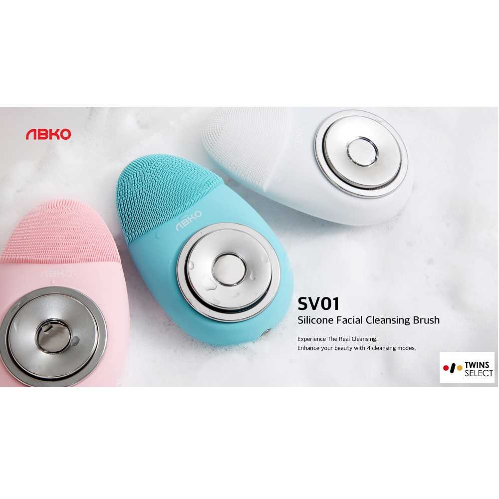 ABKO 韓國 智能防水 無線深層 美顏洗臉機(多功能無線美容儀) SV01 粉紅 台灣總代理