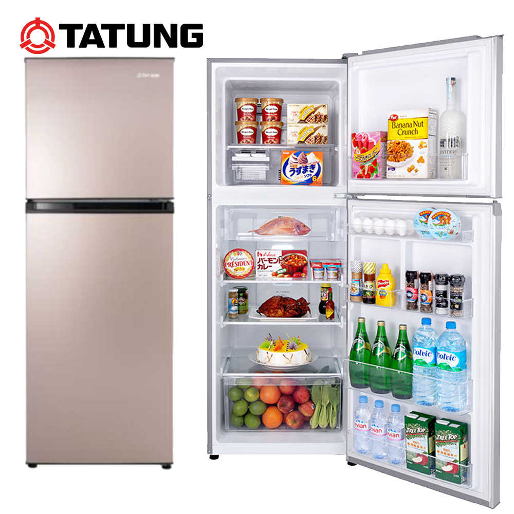 【TATUNG 大同】250L變頻1級能效雙門冰箱(TR-B1255VHR)~含拆箱定位安裝+免樓層費