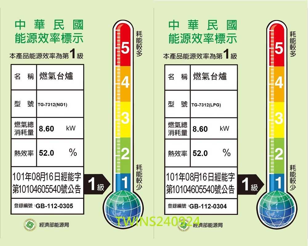【莊頭北】 】一級雙控安全定時嵌入爐 (TG-7312 原廠保固基本安裝)