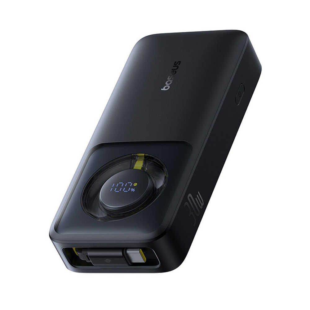 Baseus倍思 Nomos 30W拉伸線數顯快充行動電源Type-C 10000mAh