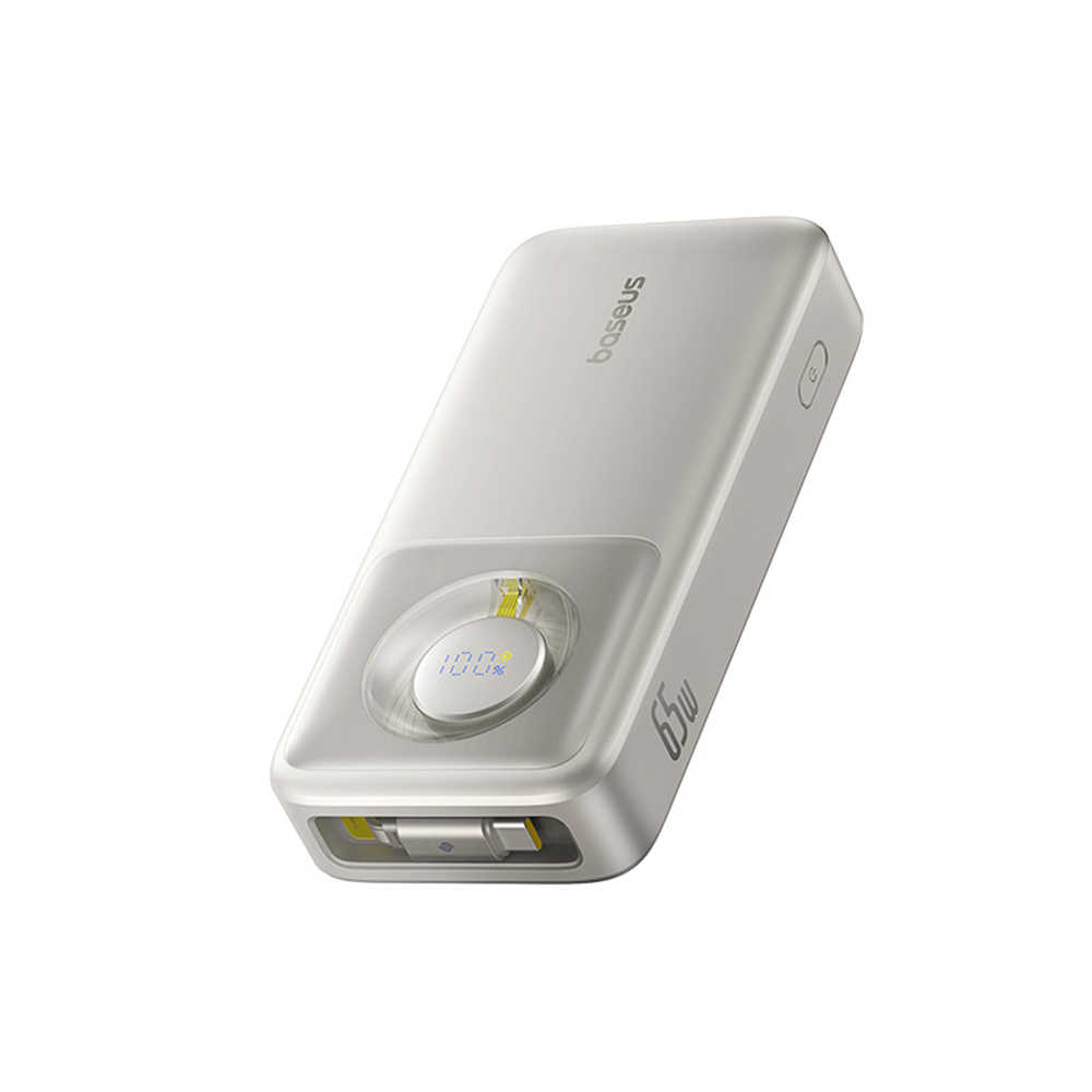 Baseus倍思 LQ Nomos PPLSC0120 65W伸縮線數顯快充行動電源Type-C 20000mAh 74