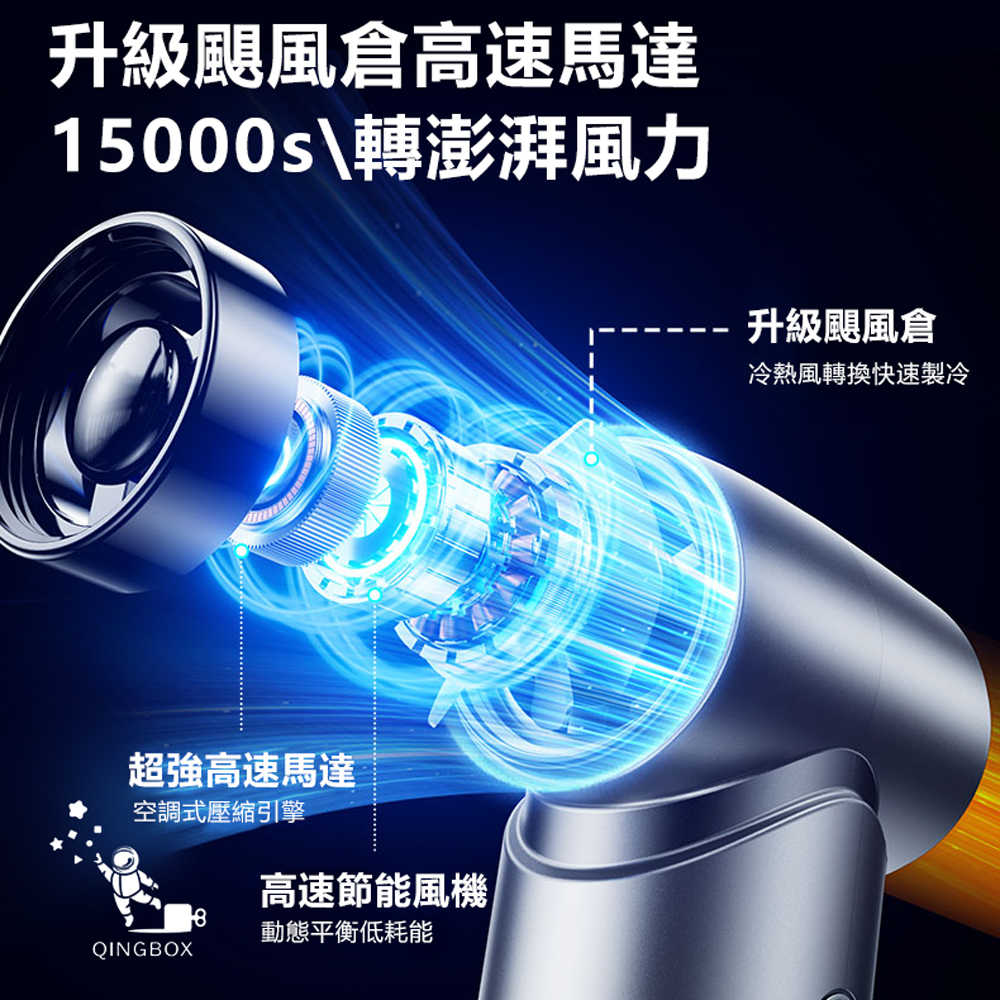 Rtako銳塔克 LQ F71多功能暴力風扇能吹能吸4000mAh