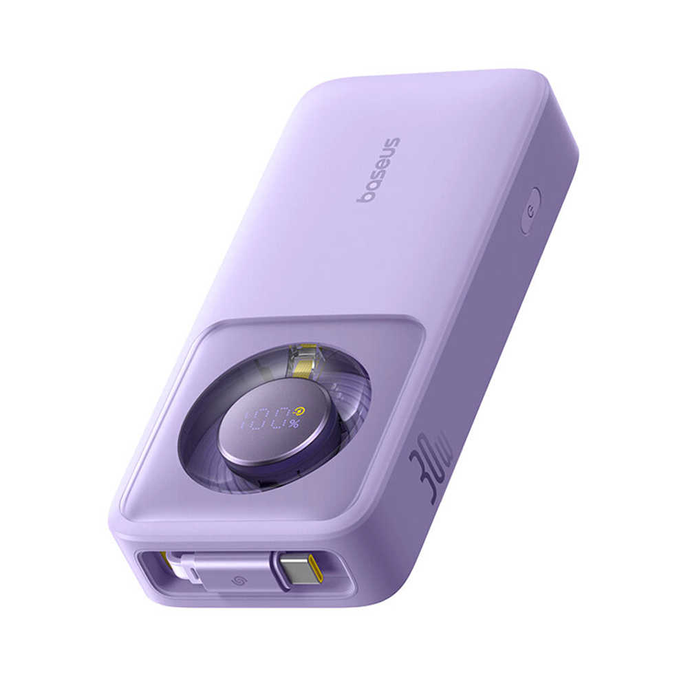 Baseus倍思 Nomos 30W拉伸線數顯快充行動電源Type-C 10000mAh