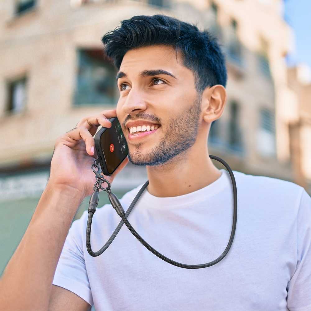 AIDOGA艾迪伽LQ DC407子彈系列Type-C to Type-C手機掛繩充電線傳輸線PD 60W 1.2M