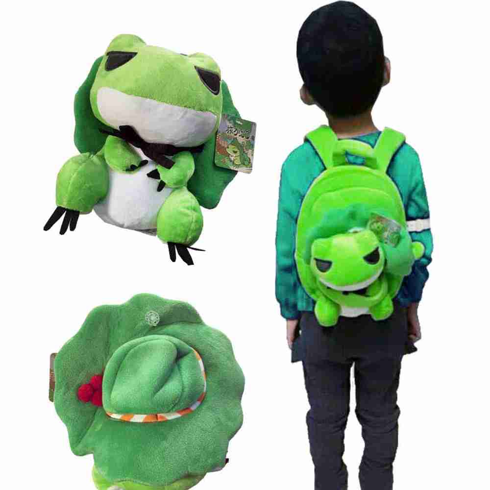 【GCT玩具嚴選】日本青蛙絨毛雙肩背包