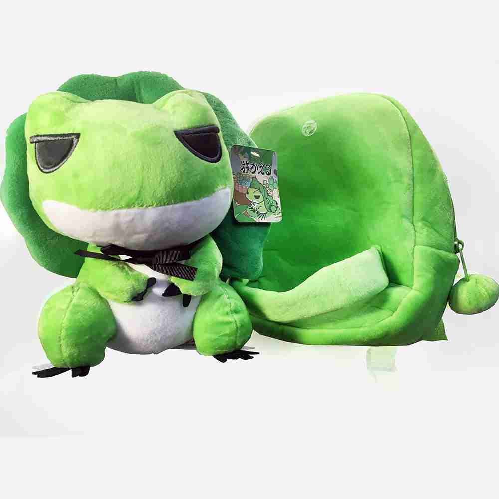 【GCT玩具嚴選】日本青蛙絨毛雙肩背包
