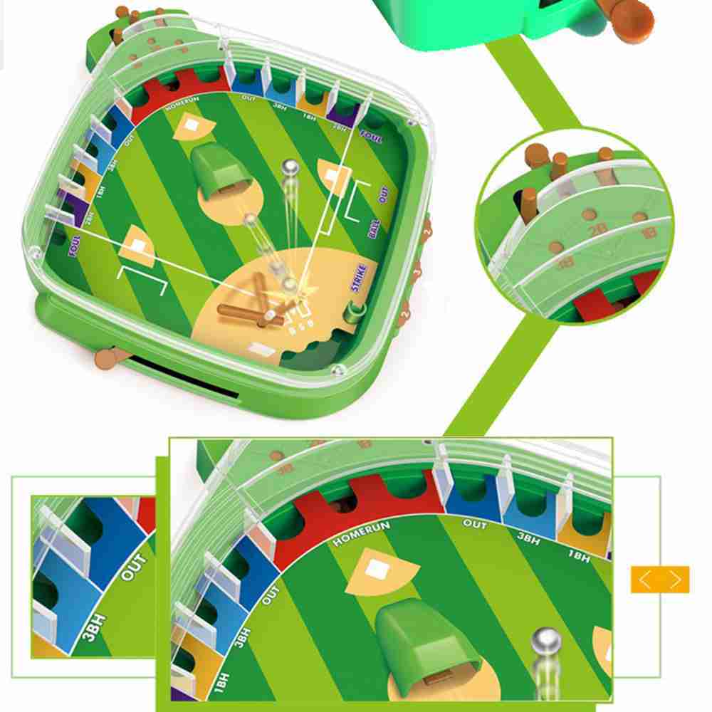 【GCT玩具嚴選】迷你棒球遊戲台 桌上棒球桌遊 方便攜帶版