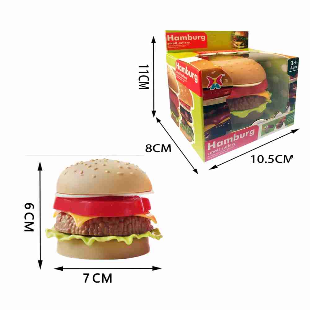 【GCT玩具嚴選】4入漢堡疊樂模型 仿真食物組合模型