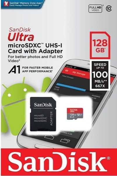 【終身保固】 SanDisk 128G 128GB micro SDHC T-Flash 防水抗高溫 記憶卡 高規C10