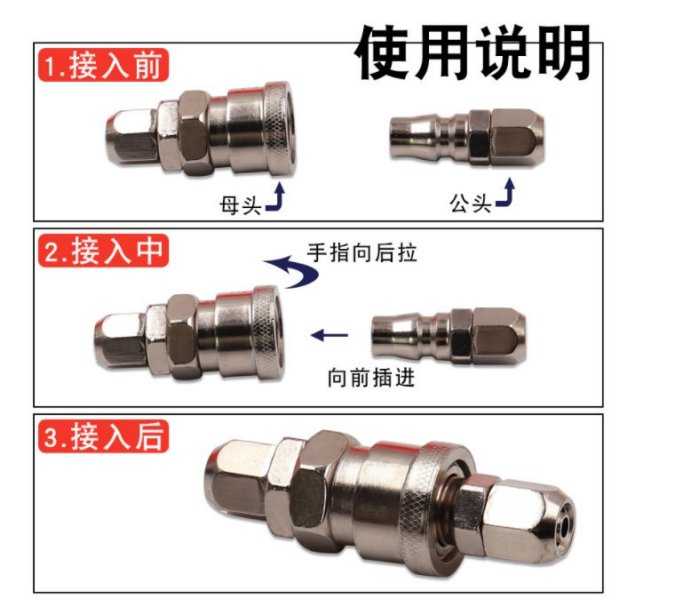 💥萬評五星💥 頂規 正品 快速耦合器2通 快速接頭 雙頭 氣動 吹風槍/吹灰槍 專用 高壓接口/吹槍 吹塵 快入接頭