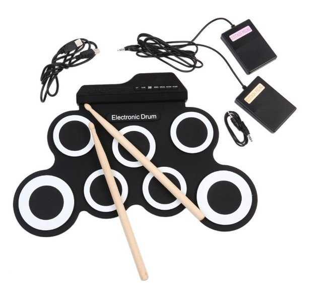 【保固一年 】Roll up Drum Kit 手捲電子鼓  便攜式 電子鼓 鼓 usb 遊戲 練習 兒童 娛樂 演奏