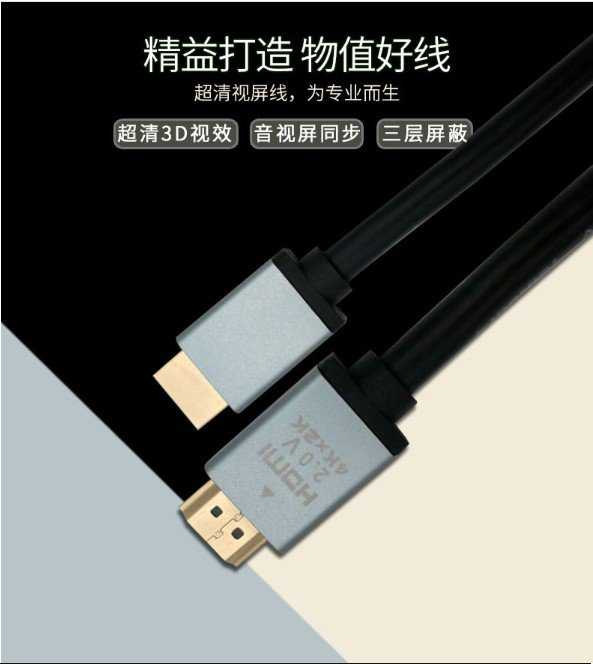 【保固一年】超高規飛尼爾 1.5米2.0版 HDMI 連結線 高清線 24K 鍍金​​工程線纜 19 + 1hdmi線