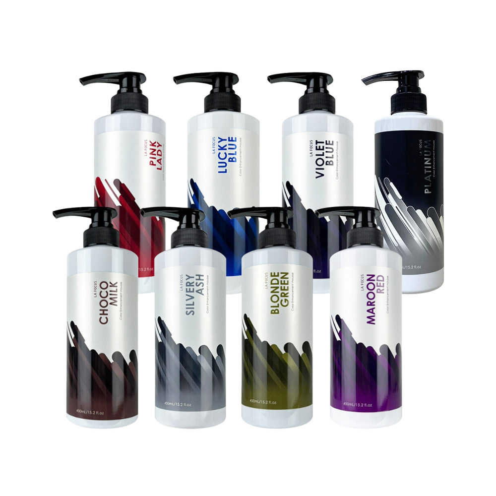 🎵居家沙龍🎵LA FOCUS 蕾舒法克 嗜色控染靚露 補色洗 增色洗 矯色洗 灰髮 奶茶 亞麻綠 染髮 洗髮精 護色