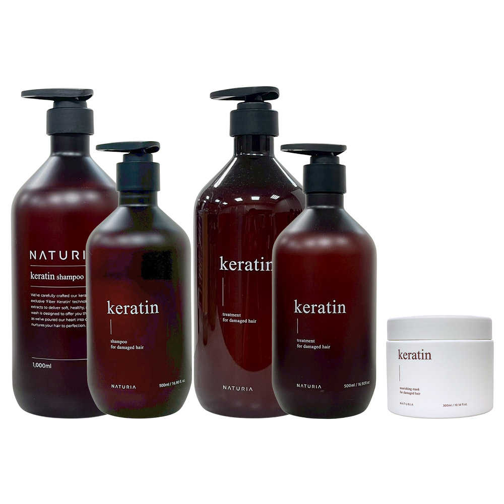 🍀韓國推薦🍀Naturia 角蛋白系列 洗髮精 護髮素 髮膜 保濕 控油 柔順 平衡 修護 滋潤 溫和 正品公司貨