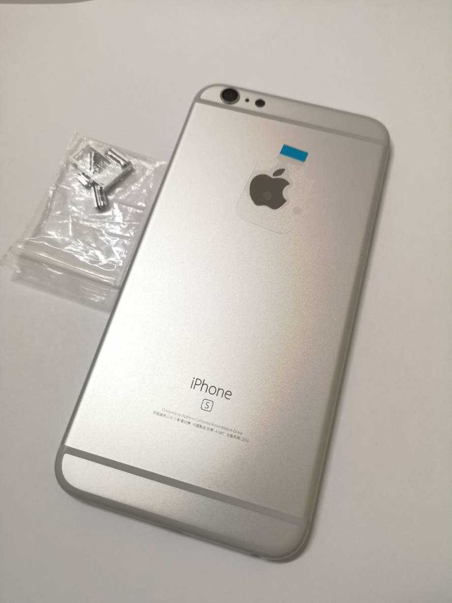 【原廠背蓋】Apple iphone 6SP  6S PLUS 原廠背蓋 背殼 手機殼 贈手工具 (含側按鍵) - 銀色