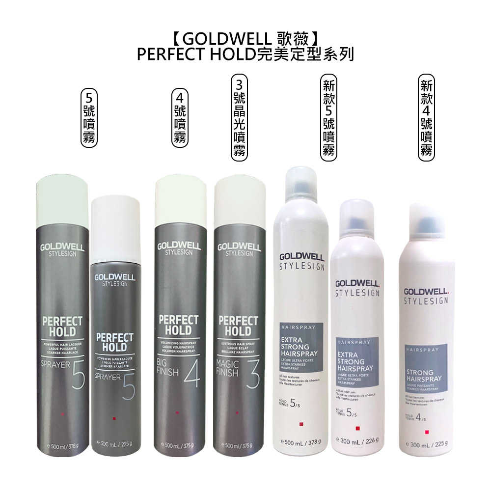 💫六星沙龍💫GOLDWELL 歌薇 造型 超型 完美定型 3號晶光噴霧 4號 5號 噴霧 500ml 定型 公司貨