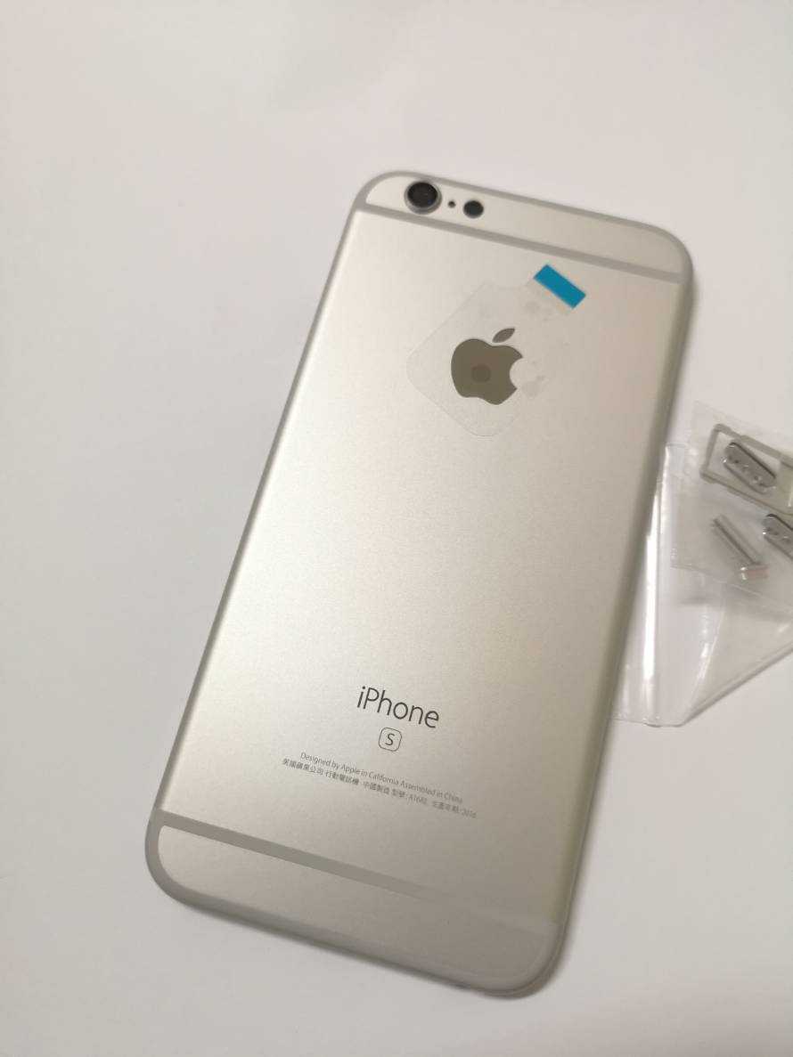 【原廠背蓋】Apple iphone 6S 原廠背蓋 背殼 手機殼 贈手工具 (含側按鍵) - 銀色