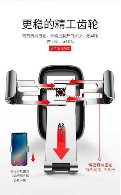 【保固一年 三個月無條件更換】 BASEUS/倍思 金屬時代 手機 車載 支架 重力 支架 穩固 防滑 防震 (出風口)