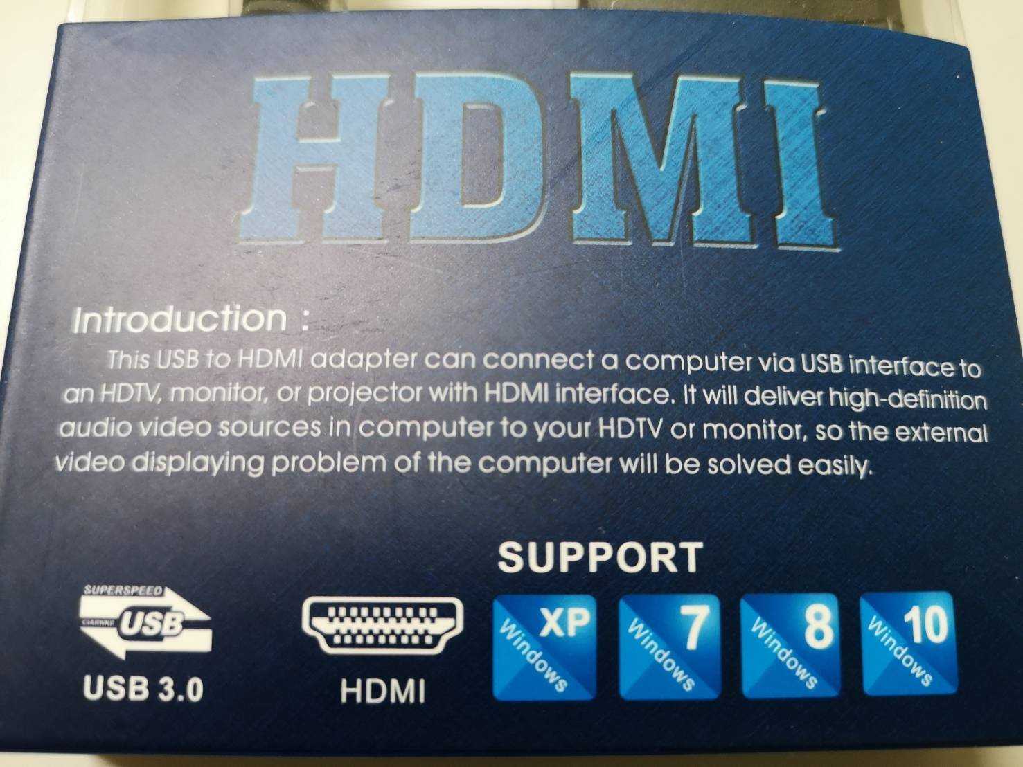 【保固一年 】HDMI USB 轉接  usb3.0 to hdmi 轉接線 高清 高速 不累格 轉換