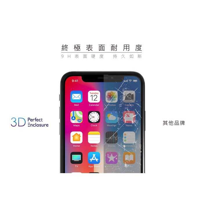 3D PERFECT ENCLOSURE-iPhone11 6.5吋專用日本旭哨子2次強化玻璃螢幕保護膜