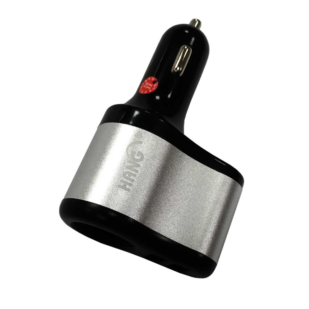 HANG H314 雙USB 2.1A+點煙器車充頭/車用快速充電器