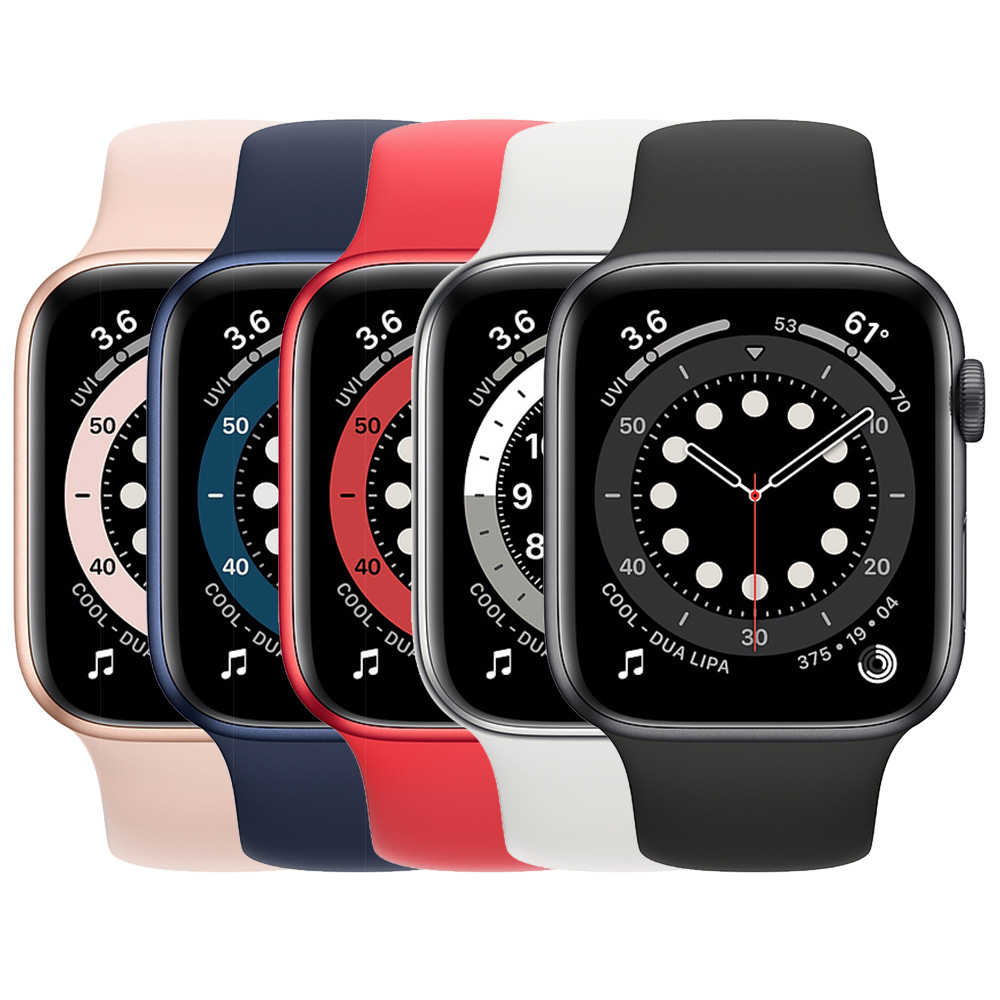 Apple Watch Series 6 (44mm/GPS) 鋁金屬錶殼配運動型錶帶