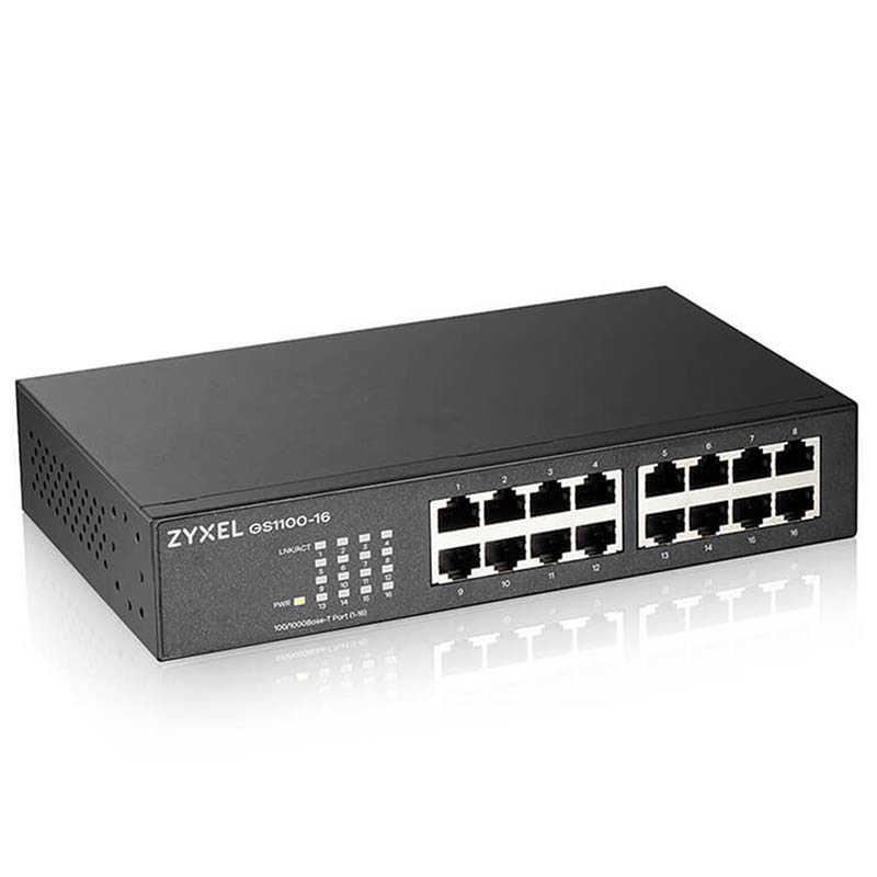 ZYXEL 合勤 GS1100-16 v3 16埠Gigabit網路交換器