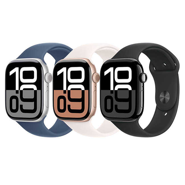 Apple Watch Series 10 GPS 鋁金屬錶殼配運動錶帶