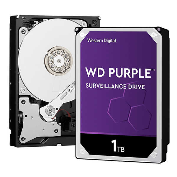 【彩盒公司貨3年保】WD Purple 1TB 紫標監控專用硬碟 監控碟