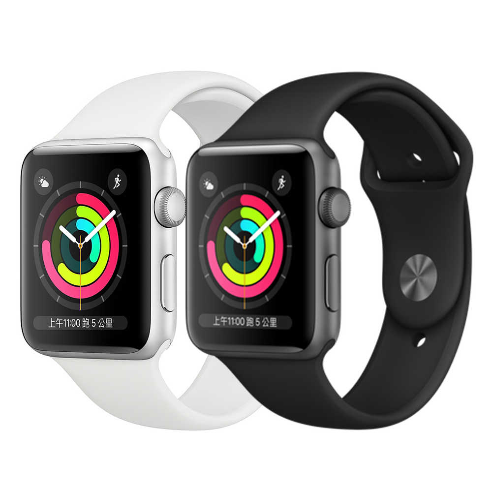 Apple Watch Series 3 GPS (42mm)鋁金屬錶殼搭配運動型錶帶(台灣公司貨)