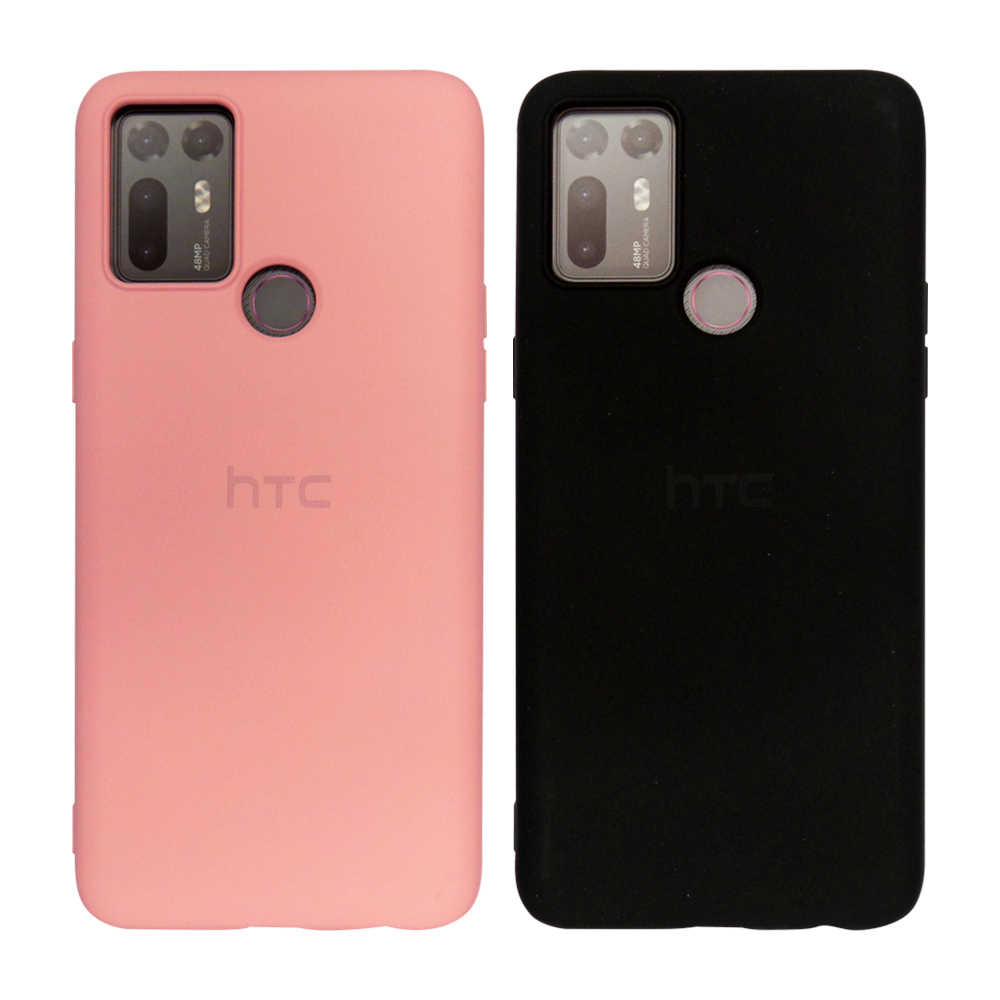 【送玻璃螢幕保貼】HTC Desire 20+ 原廠馬卡龍矽膠保護殼