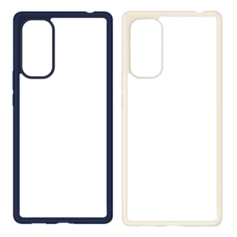 HTC U24 pro 透視雙料防震邊框殼