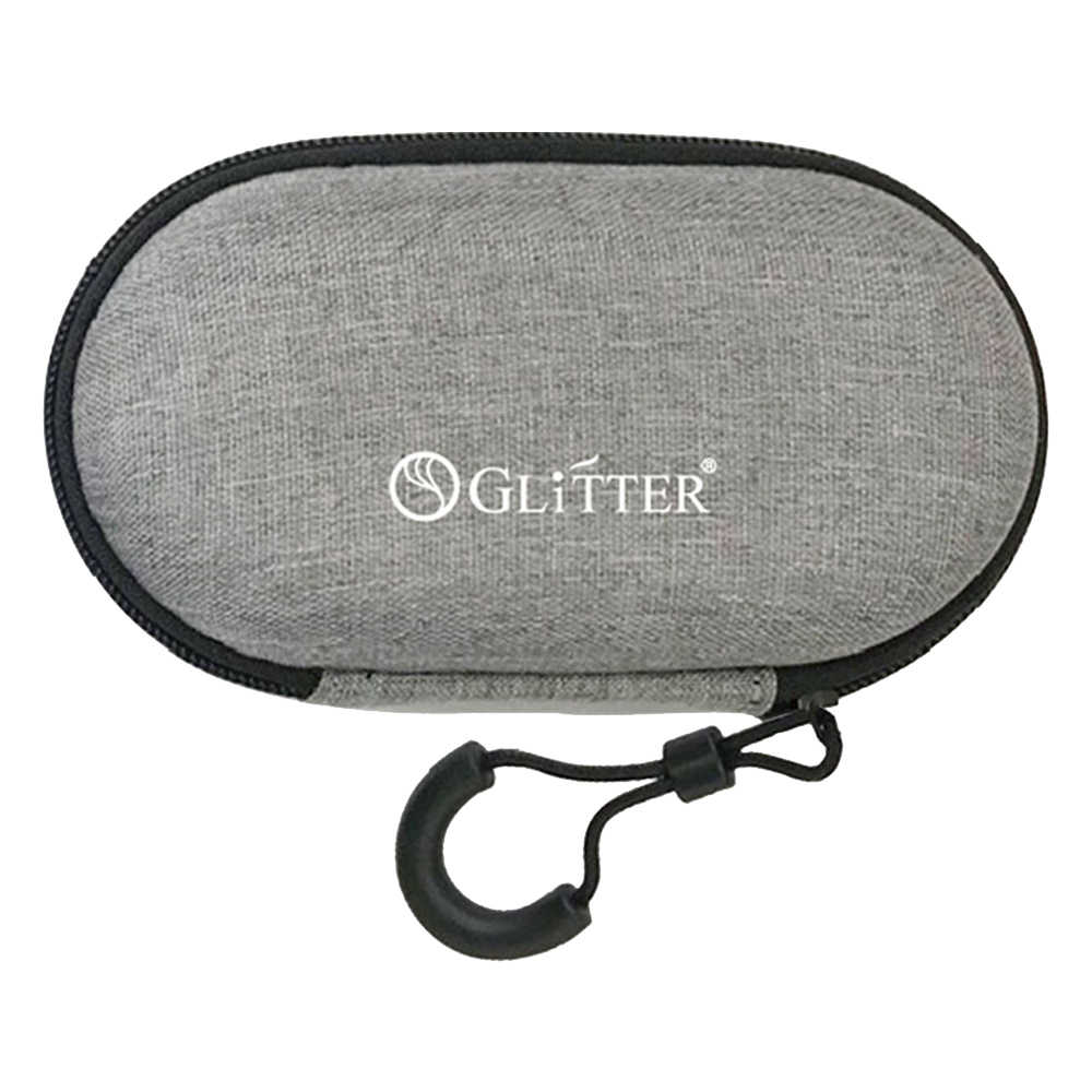 GLITTER GT-1611 耳機/藍芽/充電線3C硬殼收納包-橢圓