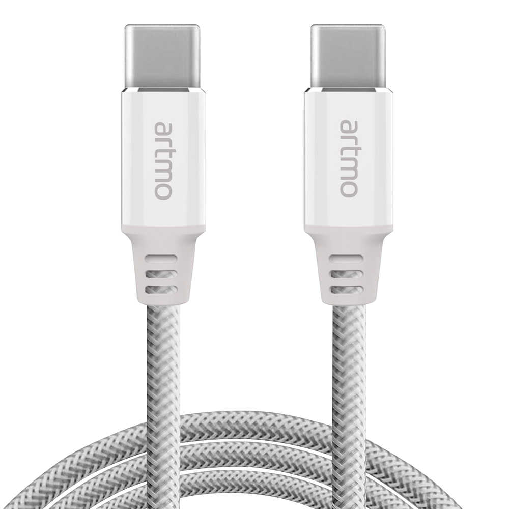 【送加濕器】 artmo USB-C to USB-C 100W鋁合金傳輸充電編織線(CTC-120)