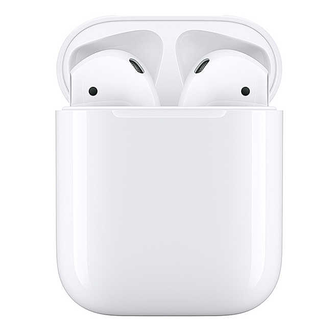 【送電鍍保護殼(不挑色)】Apple AirPods 二代搭配耳機+充電盒(原廠公司貨)