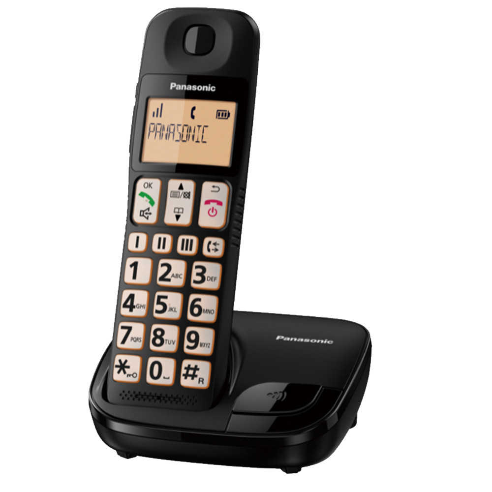 【公司貨免運】國際牌Panasonic KX-TGE110 TW 大字體大按鈕DECT數位無線電話