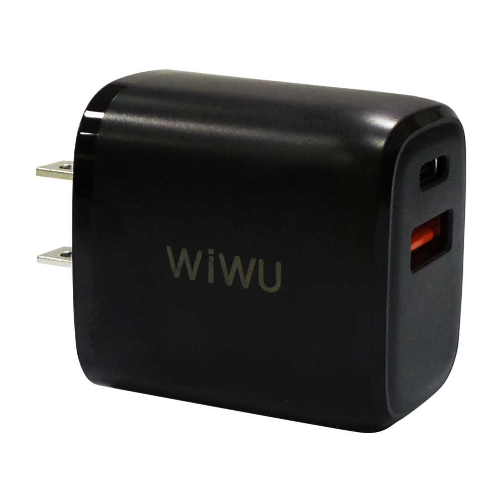 WIWU 20W PD+QC3.0雙模雙孔快充電源供應器WB-01TW211/旅充/充電器/iPhone12適用