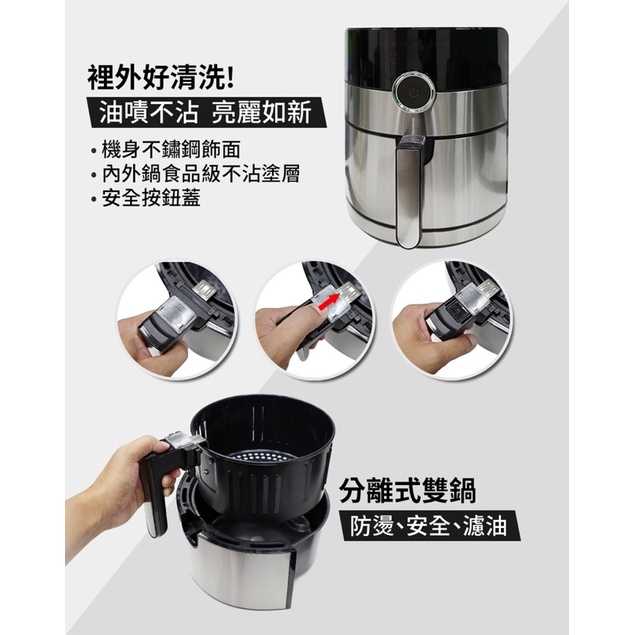 強強滾生活【GPLUS】LED智慧觸控 7種烹飪多功能氣炸鍋 烤箱 烘烤爐 gplus 烤雞