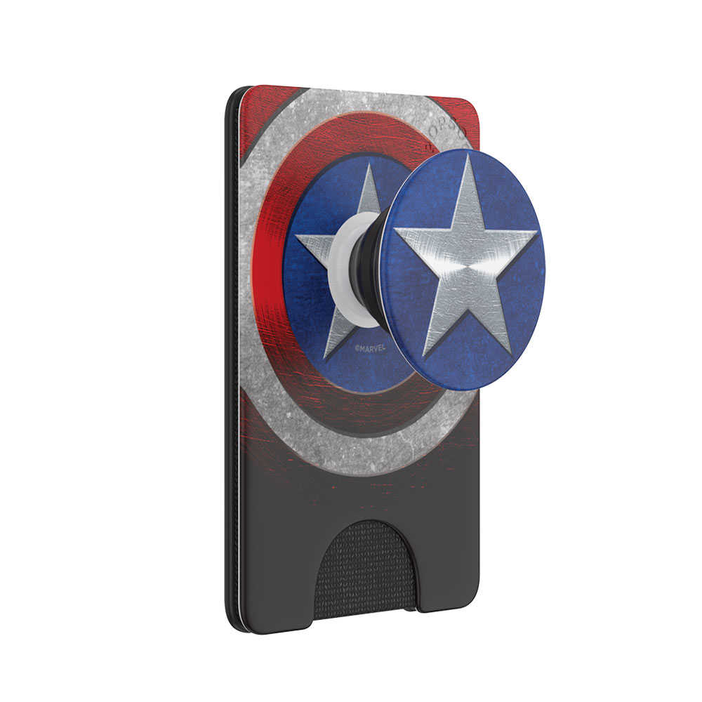 強強滾優選~美國隊長【PopSockets 泡泡騷二代 PopWallet +】泡泡騷卡夾 Plus