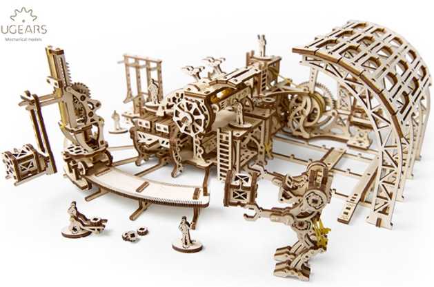 Ugears 機械小鎮-機器人工廠 Robot Factory model