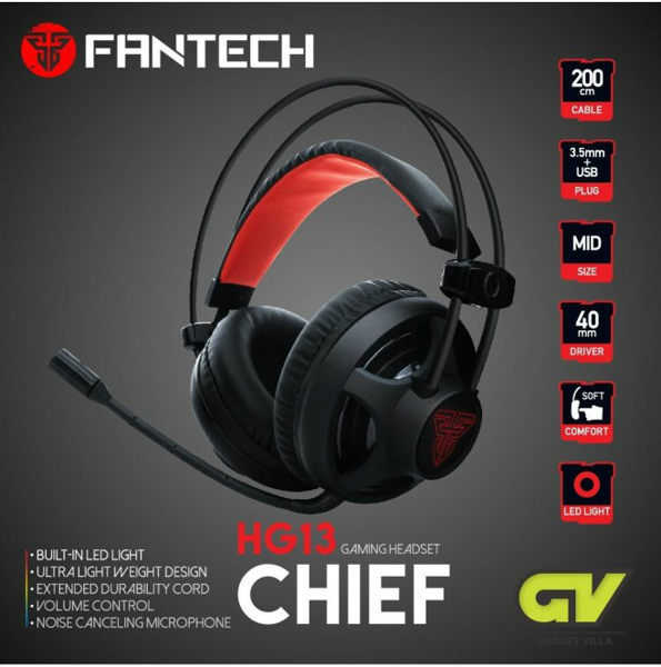 [吃雞必備] FANTECH HG13 LED立體聲專業電競耳麥 電競耳罩耳機 絕地求生 全罩式耳麥