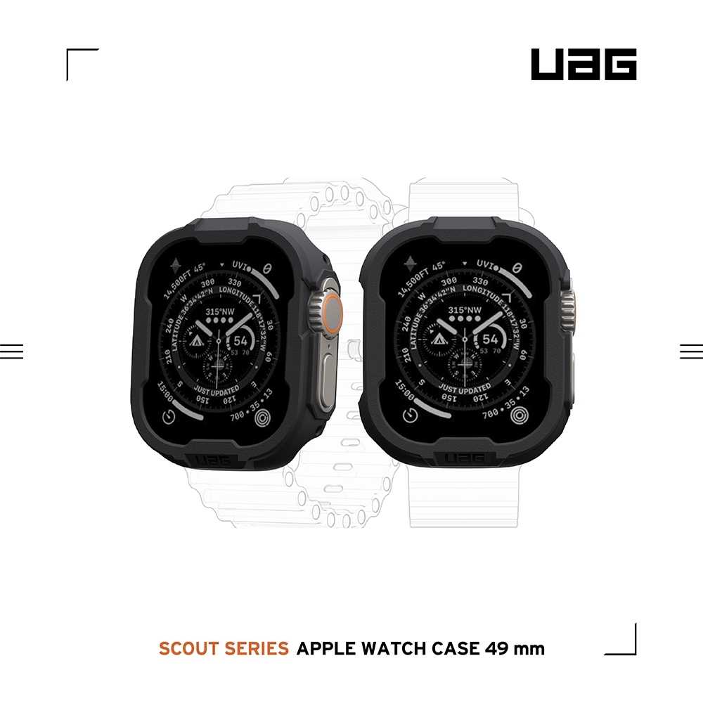 強強滾優選~ UAG Apple Watch Ultra/Ultra 2(49mm) 耐衝擊保護殼
