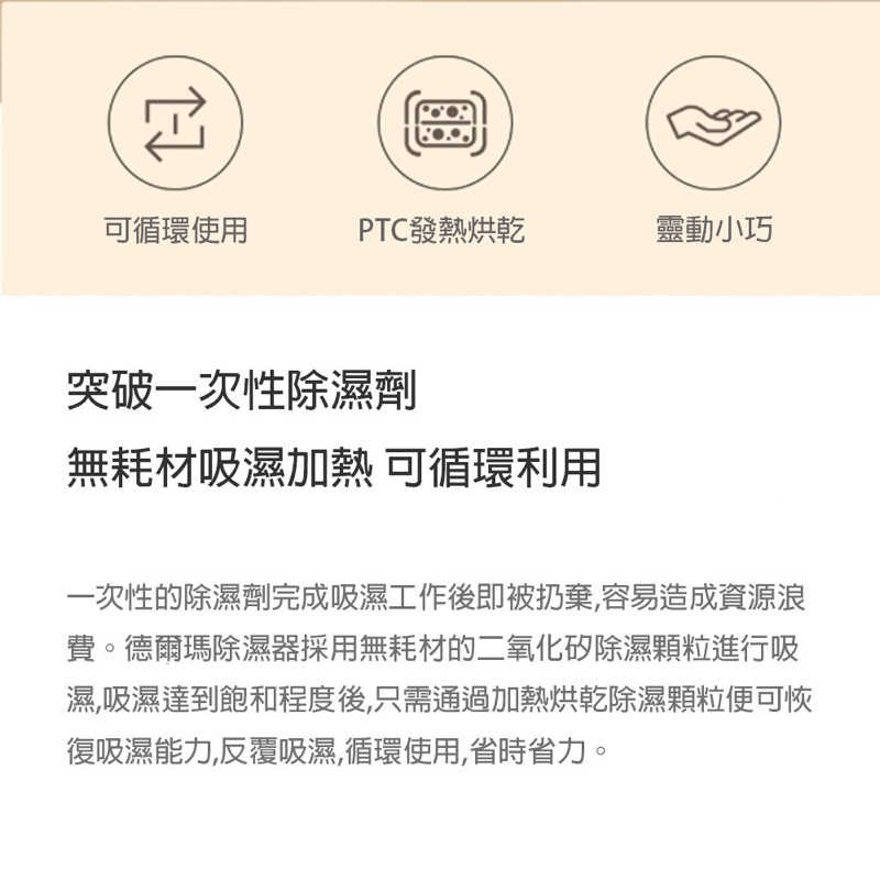 強強滾生活 小米有品 德爾瑪迷你除溼器